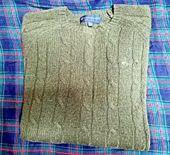 L ブルックス ブラザーズ ケーブル ニット