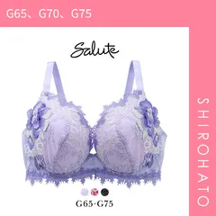 34％OFF【SHIROHATO公式】【正規品・新品】ワコール Wacoal サルート Salute 40周年 84G 23SS BTJ484 VIVA LINE ブラジャー G ビバライン 谷間 単品(G65、G70、G75)