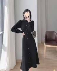 ゴージ タートルネック ニット パータン Long ロング ニット ONE PIECE 1 (FREE)(3 COLOR)