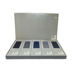 dunhill ダンヒル 靴下 5足セット 未使用品 25.0cm マルチカラー メンズ ソックス  服飾小物 紳士用 ビジネスソックス ワンポイント刺繍 ネイビー ブラック 黒 紺