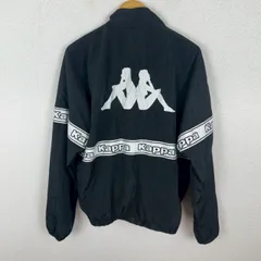 Kappa カッパ ブルゾン ロゴプリント ブラック メンズ 古着 スポーツMIX ストリート