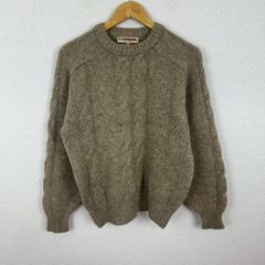 マックレガー　ブラウン　立体ケーブル　アラン柄　ケーブルニット　L マックレガー ブラウン 立体ケーブル アラン柄 ケーブルニット L