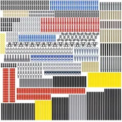 【新着商品】テクニカルパーツ 886個 アクスルチェーンリンク レゴアクスル 2L/3L/4L/5L/6L/7L/8L/9L/10L/11L DIY ブロック EV3 パーツと互換性あり