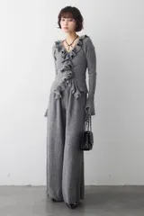 フロントフリル美ラインニットセットアップ Frene フラーネ同型