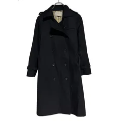  UNITED ARROWS ユナイティッドアローズ トレンチ コート ジャケット アウター ブラック レディース 36【ZK40】