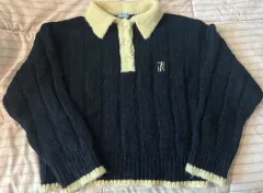 Grove グローブストア ソフト ニット ネイビー