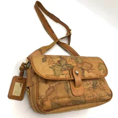プリマクラッセ ショルダーバッグ 地図柄 ジオクラシック 斜め掛け PVC レザー 茶