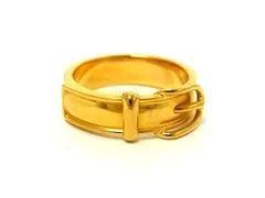 HERMES エルメス スカーフリング サンチュール ゴールド メタル レディース 美品