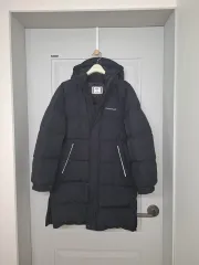 モンベル キッズ 150 ブラック ダウンジャケット ロング丈