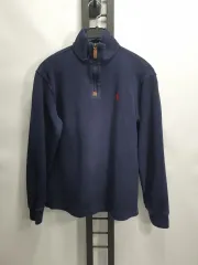 ポロラルフローレン ハーフジップ ニット スウェット ネイビー s