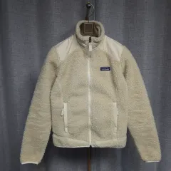 S ) 正規品 patagonia レトロ レディース フリース ジャケット アイボリー