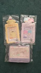 サンリオ ポムポムプリン/リトルツインスターズ カードホルダー キーリング 3個 セット 新品