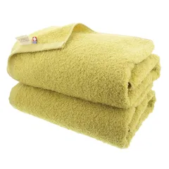 【新着商品】今治ファクトリー 今治タオル 認定 バスタオル 日本製 マスタードイエロー 約120×60cm 2枚セット