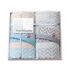 【新着商品】今治タオル ボックス入り プレゼント 箱入り 日本製 贈答(フォレブランシュ,フェイスタオル2枚)