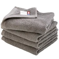 【新着商品】今治タオル フェイスタオル 4枚セット ブランド認定 日本製 速乾 高吸水 綿100% 国産 中厚 汗拭き 無地 Eve ブラウン