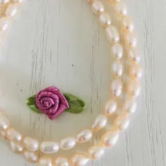 超美品☆高級淡水ホワイトパールネックレス