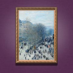 A4サイズ モネ ポスター クロードモネ カプシーヌ大通り アートポスター クロード・モネ 日本製 (rossografico 13-100137_a4)