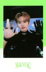 【中古】コレクションカード(男性) Stray Kids/Lee Know(リノ)/枠白・黄緑/「Stray Kids 2nd World Tour MANIAC in Seoul」SKZOOグッズ予約特典ランダムポラロイドカード