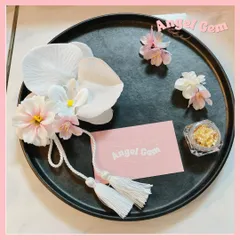 桜ピンク 胡蝶蘭髪飾り 成人式 結婚式 卒業式 アーティシャルフラワー 前撮り 260201