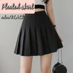 プリーツスカート ミニスカ ショート丈 韓国  ハイウエストブラック グレー 可愛い