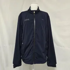 ルイカステル ネイビー 起毛 ストレッチ ウィンドブレーカー ジップアップ ジャケット メンズ 100 1021