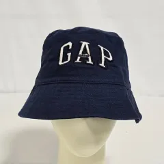 ギャップ ネイビー BIG ロゴ バケットハット 帽子 S/M 0823
