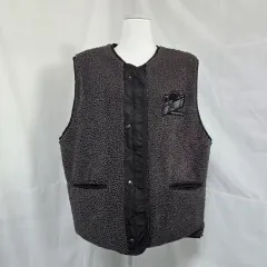 チャコール リバーシブル ボア ファー ベスト メンズ100 10 27