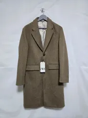 新品) ZARA ザラ ブラウン ロング コート レディース90 1117