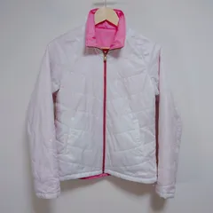 PUMA プーマ リバーシブルジャケット サイズM 白 ピンク 無地 アウトドア カジュアル 古着