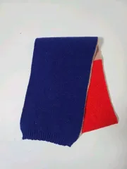 ブルー レッド ピンク COLOR バイカラー ニット マフラー ショート マフラー 1120