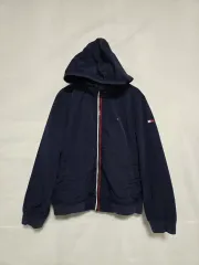 トミーヒルフィガー ネイビー フード ウィンドブレーカー ジャケット キッズ 5-6歳 1127