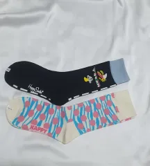 1点あたりの価格です。ホワイト、クリーム、ベージュ、きのこ、ドット、ゼブラ HappySocks 靴下