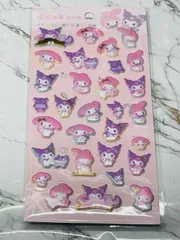 正規品‼️ぷくっとシール☆クロミ　マイメロディ  ☆サンリオシール　キャラクター　シール帳　3D ぷくぷく　ボンボンドロップシール