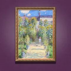 A3サイズ モネ ポスター クロードモネ 画家が住むヴェトゥイユの庭 アートポスター クロード・モネ 風景画 (rossografico 13-100092_a3)