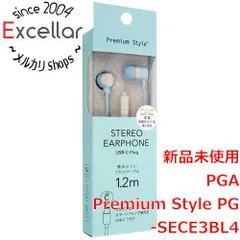 [bn:3] PGA　USB Type-Cコネクタ ステレオイヤホン カナルタイプ Premium Style PG-SECE3BL4　ブルーのサムネイル