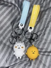 (2種セット) ちいかわ 自分ツッコミくま コロッケ フィギュア ストラップ キーホルダー ホルダー