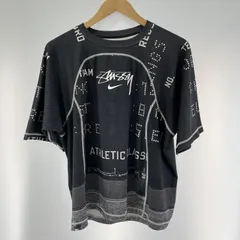 【中古】STUSSY×NIKE NRG UV TOP Tシャツ サイズM ブラック ナイキ ステューシー NESSE342[19]