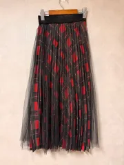 CHECKレイースバンディングスカート