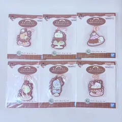 一番くじ すみっコぐらし 喫茶すみっコでチョコレートフェア G賞 ラバーチャーム 全6種 コンプリート