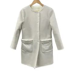 Apuweiser-riche(アプワイザーリッシェ) コート サイズ1 S レディース美品  - ベージュ×アイボリー 長袖/リバーシブル/冬