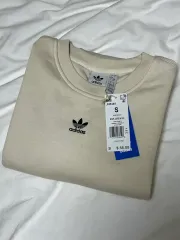 アディダス エッセンシャルズ クルー フリース スウェットシャツ S