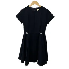 Chesty(チェスティ) ワンピース サイズ1 S レディース美品  - ダークネイビー クルーネック/半袖/ひざ丈/ビジュー/パール