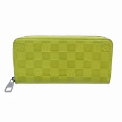 ルイヴィトン LOUIS VUITTON N62236 長財布 ダミエ アンフィニ ジッピーウォレット ヴェルティカル ヴェールアシード 【中古】