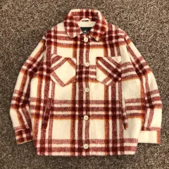 S ホリスター オーバーサイズ プレイド チェック シャツ ジャケット