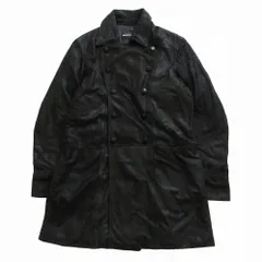 EMPORIO ARMANI エンポリオアルマーニ B1L01P B1P06 羊革 ラムレザートレンチコート アウター サイズ48 M メンズ 【中古】