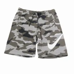 NIKE ナイキ カモフラ スウェット ショーツ ショートパンツ ハーフ丈 ボトムス AQ0603-065 サイズXL グレー メンズ 【中古】