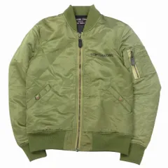 SOFTMACHINE ソフトマシーン WITH MY RULE MA-1 JACKET バックロゴ MA-1 ジャケット アウター オリーブ M メンズ 【中古】