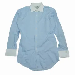 GREEN LABEL RELAXING グリーンレーベルリラクシング 別注 Harvie & Hudson チェック BWD クレリック シャツ 長袖 39 M 【中古】