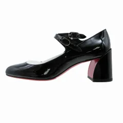 未使用品 Christian Louboutin クリスチャン ルブタン MISS JANE 55 PATENT LINING ミスジェーン パテント パンプス 37 24cm 【中古】
