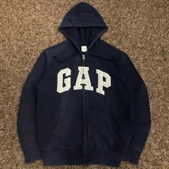 XS GAP ネイビー フードジップアップ
